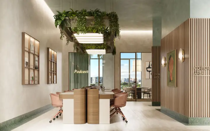 Coworking lounge
