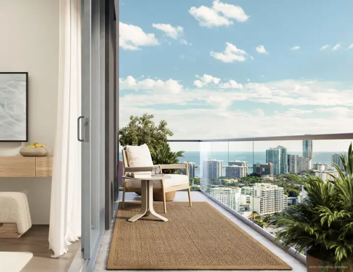 Balcony over the city